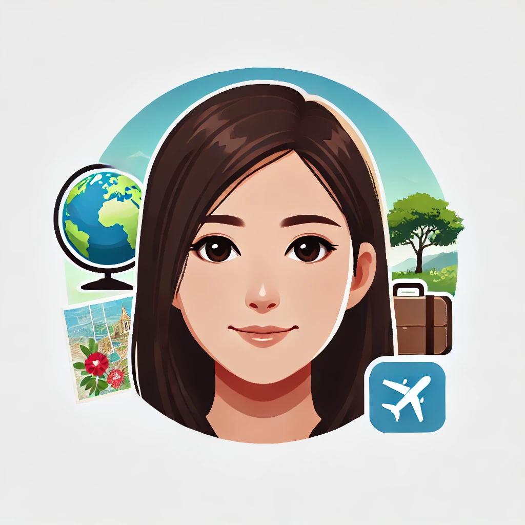 dall·e 2024-10-06 21.07.11 - a face avatar of a young asian female named jing, representing a travel professional. the avatar should depict a friendly and professional personality.webp