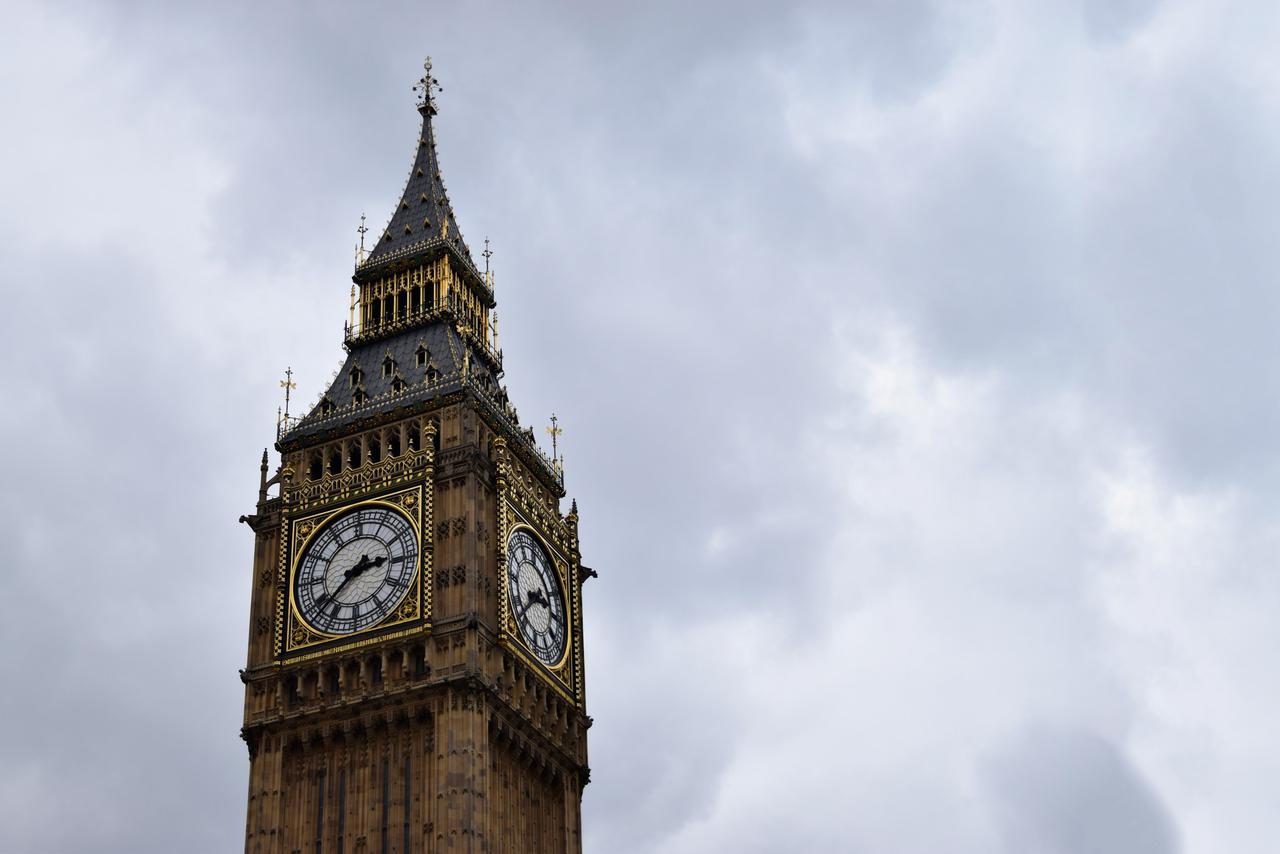 Big Ben and clouds